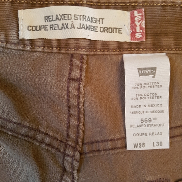 LEVIS RELAXED STRAIGHT FIT CORDUROYS - Picture 4 of 4